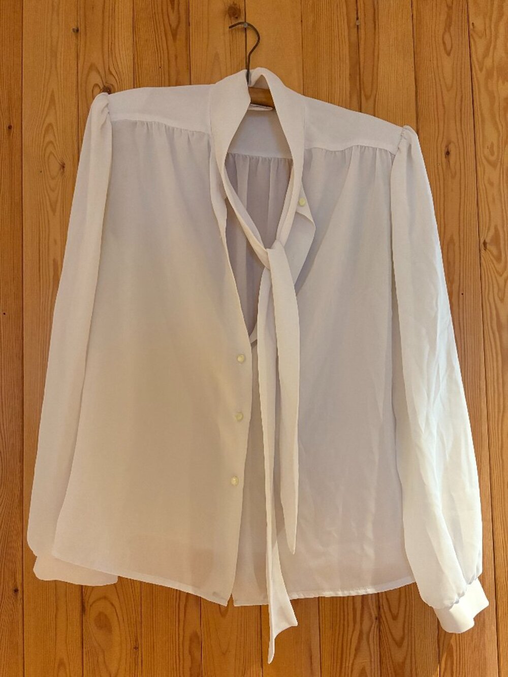 Style Rite Vintage Made in Toronto Neck Bow Blouse